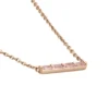 Collier Andrew Argent Rose Oxyde De Zirconium Rose