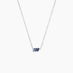Collier Andy Argent Blanc Oxyde De Zirconium
