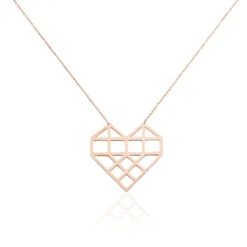 Collier Angeles Acier Rose