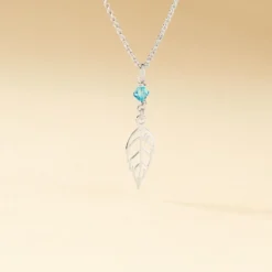 Collier Angelika Argent Blanc Pierre De Synthese