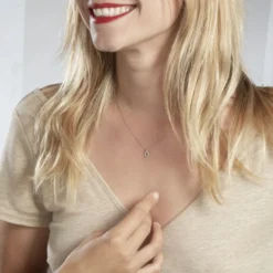 Collier Anh Argent Blanc