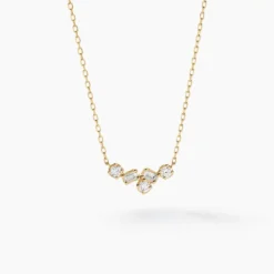 Collier Antigonus Or Jaune Diamant Synthétique