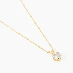 Collier Aodren Or Jaune Oxyde De Zirconium