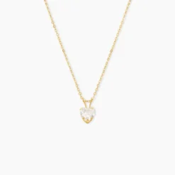 Collier Aodren Or Jaune Oxyde De Zirconium