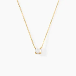 Collier Aphrodite Ld Or Jaune Diamant Synthétique
