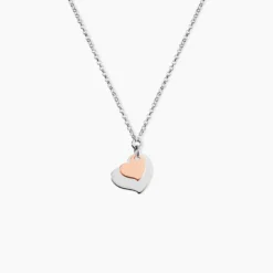 Collier Argent Bicolore Soio