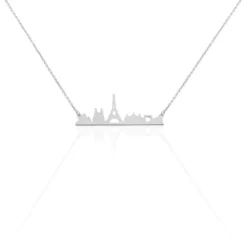 Collier Argent Blanc