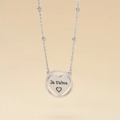 Collier Argent Blanc Akosua