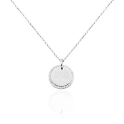 Collier Argent Blanc Amika Oxydes De Zirconium