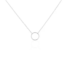 Collier Argent Blanc Anvallus