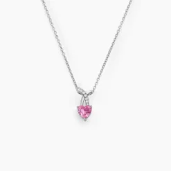Collier Argent Blanc Avalon Oxyde De Zirconium