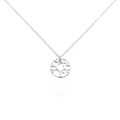 Collier Argent Blanc Boriennus