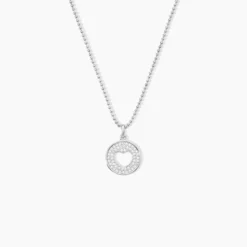 Collier Argent Blanc Cantien Oxyde