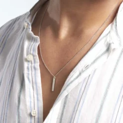 Collier Argent Blanc Fedor