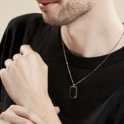 Collier Argent Blanc Ilias Oxyde De Zirconium