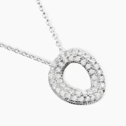 Collier Argent Blanc Irenaeus Oxydes De Zirconium