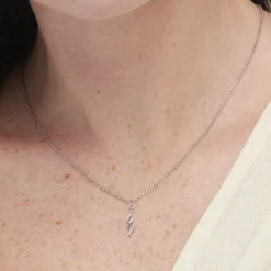 Collier Argent Blanc Lempa