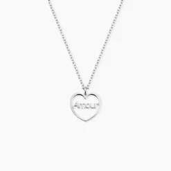 Collier Argent Blanc Nalani
