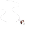 Collier Argent Blanc Odaya Ambre