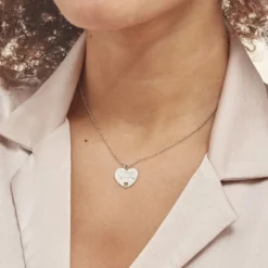 Collier Argent Blanc Pollux
