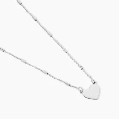 Collier Argent Blanc Taneka