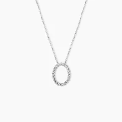 Collier Argent Blanc Unai