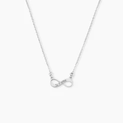 Collier Argent Blanc Wandis