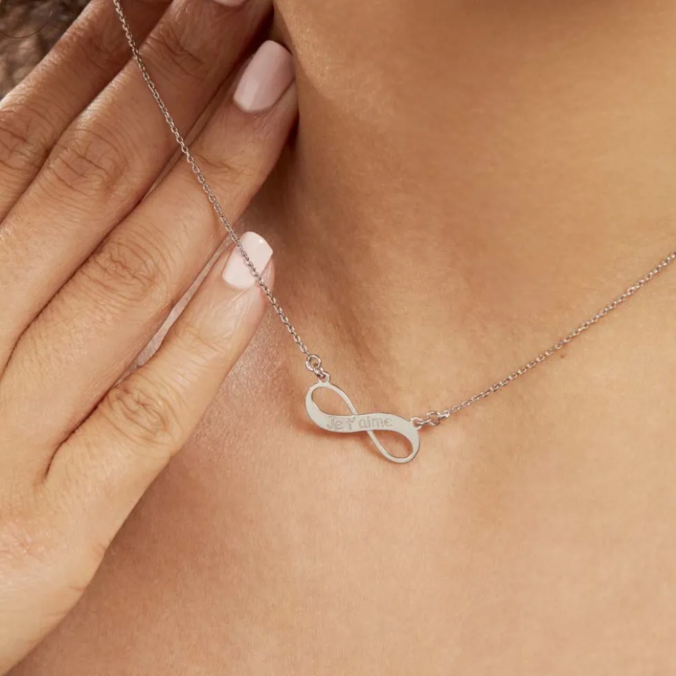 Collier Argent Blanc Wandis