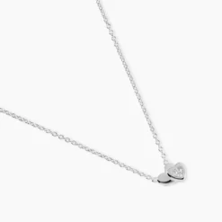 Collier Argent Dounyo Oxydes De Zirconium