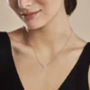 Collier Argent Gautiere Oxydes De Zirconium
