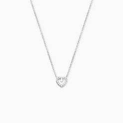 Collier Argent Gautiere Oxydes De Zirconium