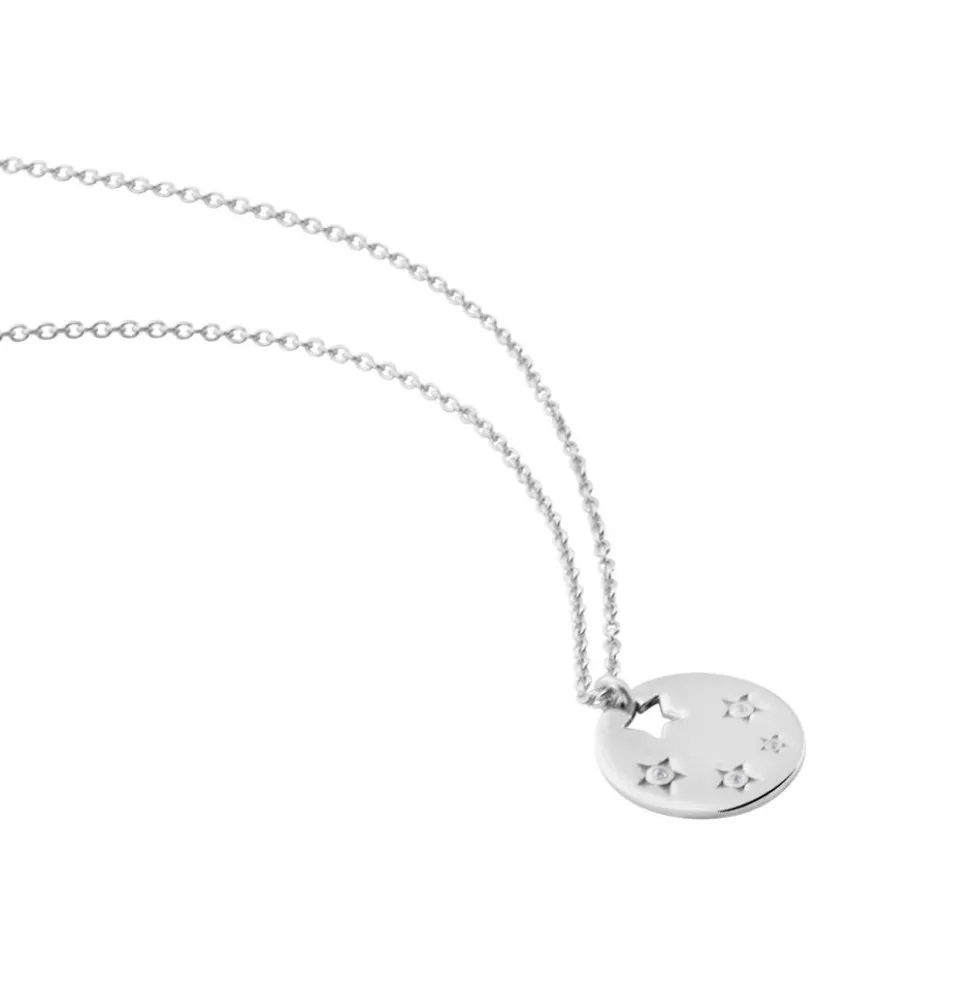 Collier Argent Grigori Oxydes De Zirconium