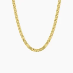 Collier Argent Jaune Carola