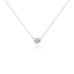 Collier Argent Kabibi Oxydes De Zirconium