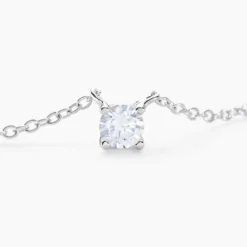 Collier Argent Lylwenn Oxydes De Zirconium