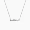 Collier Argent Ronky Oxydes De Zirconium