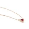 Collier Argent Rose Astor Oxydes De Zirconium