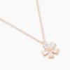 Collier Argent Rose Siriana Oxyde De Zirconium