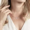 Collier Argent Sadoc Oxydes De Zirconium