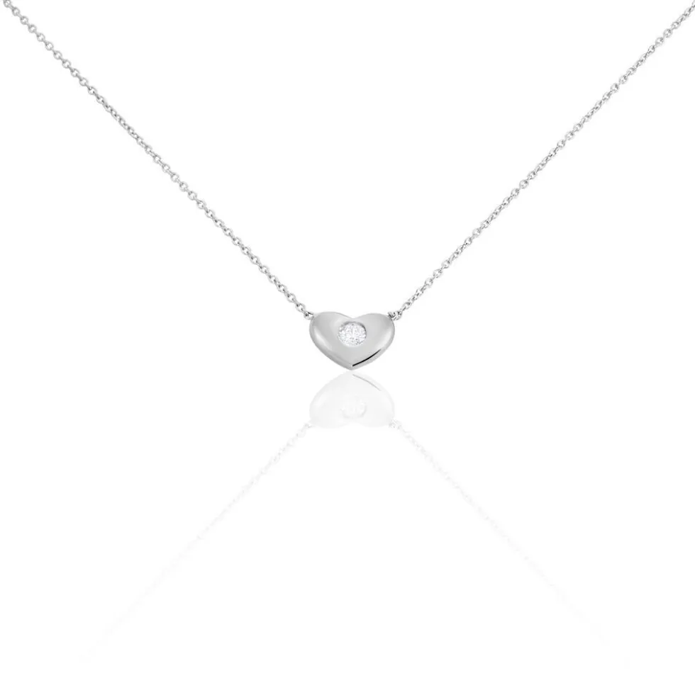 Collier Argent Santiago Oxydes De Zirconium