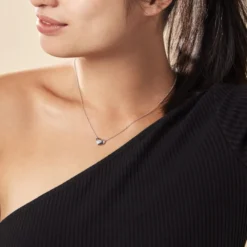 Collier Argent Santiago Oxydes De Zirconium
