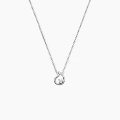 Collier Argent Sidonio Oxydes De Zirconium