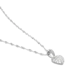 Collier Argent Sido Oxydes De Zirconium