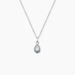 Collier Argent Tania Oxydes De Zirconium