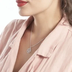 Collier Argent Urcisse Oxydes De Zirconium