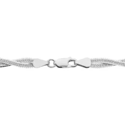Collier Arkady Argent Blanc