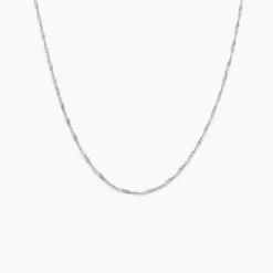 Collier Arletty Argent Blanc