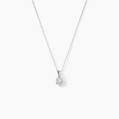 Collier Artemis Or Blanc Diamant