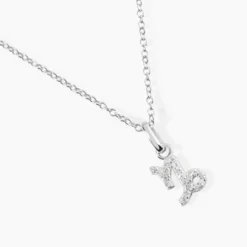Collier Astra Argent Blanc Oxyde De Zirconium