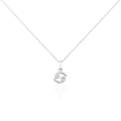Collier Astra Argent Blanc Oxyde De Zirconium